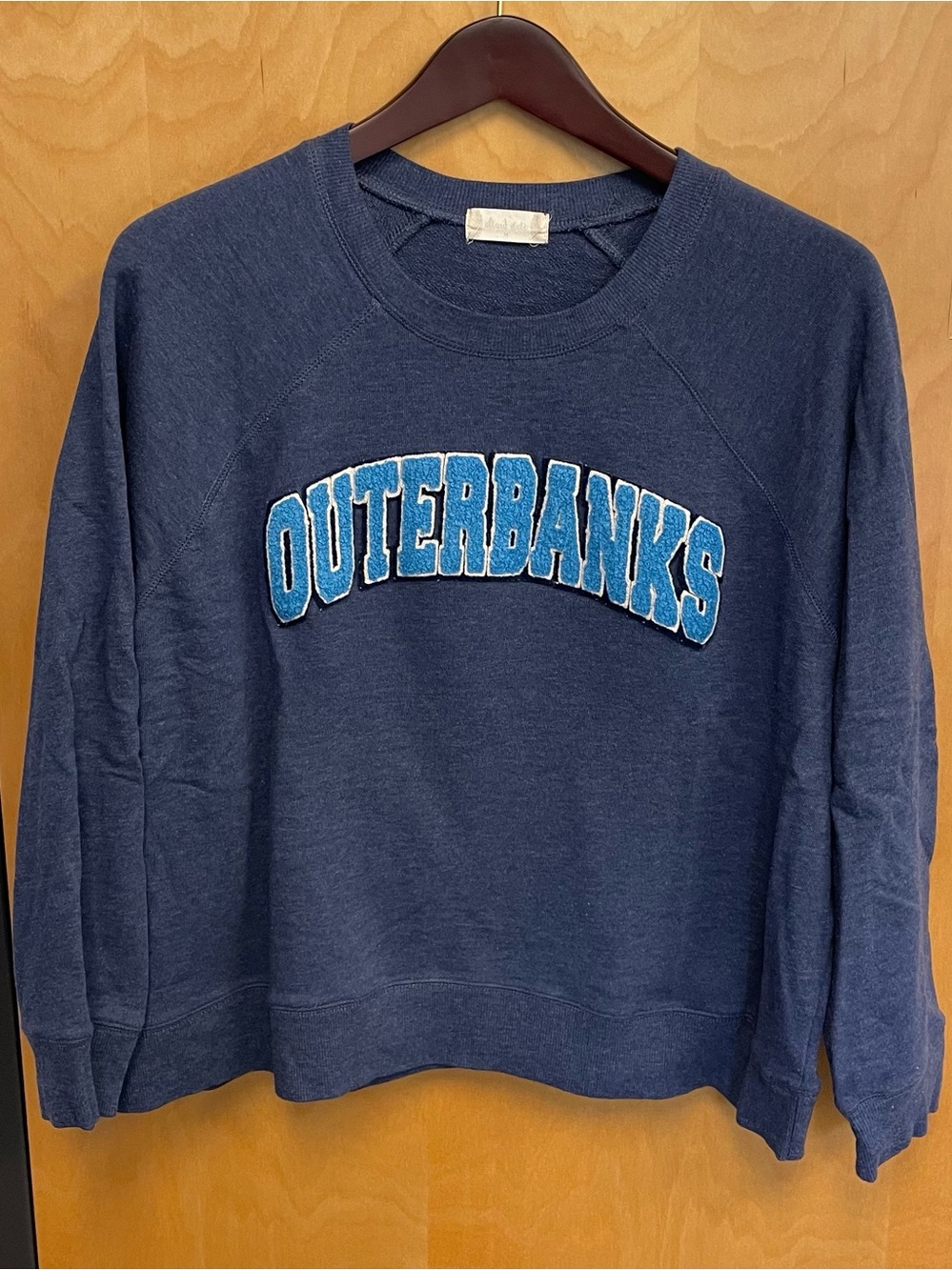 Altar’d State Outerbanks Sweatshirt Blue Oversized Size Medium